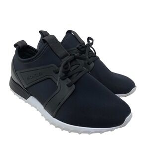 Moncler Emilien Rubber Leather Trim Neoprene Sneakers Mens 41 US 8 Black